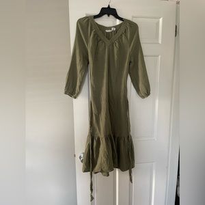 LUCKY BRAND Olive Green dress